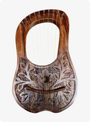 10 Metal String Leaves Lyre Harp