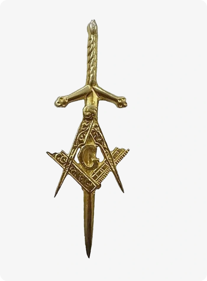 Custom Made Antique Masonic Kilt Pin