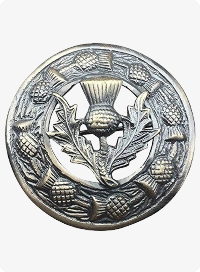 Custom Made Badge Fly Plaid Brooch