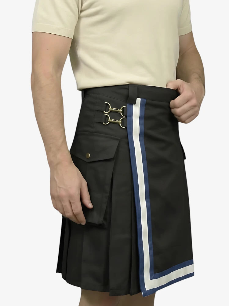 Black Firefighter Kilt