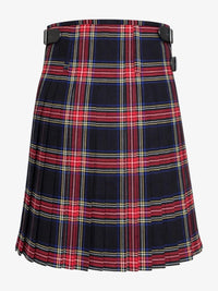 Black Stewart Tartan Kilt Back