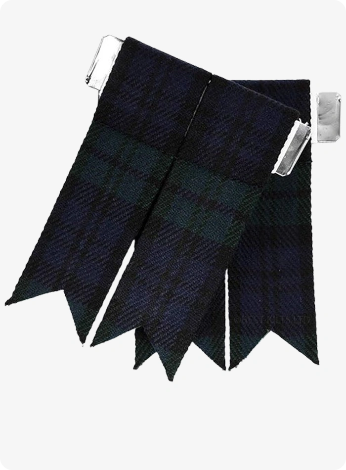 Black Watch Tartan Kilt Flashes