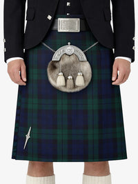 Black Watch Tartan Kilt Model Front