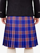 Blue Rust Tartan Kilt Model Back