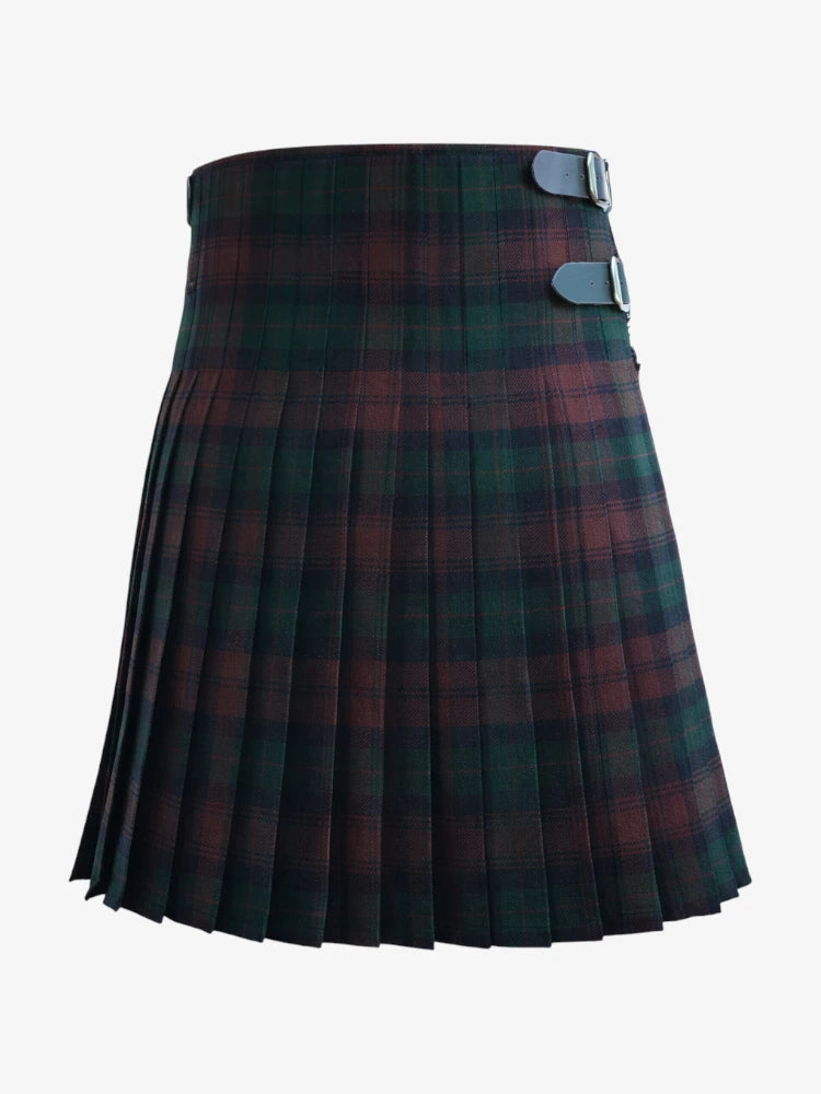 Brown Watch Tartan Kilt Back
