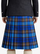 Buchanan Blue Tartan Kilt Model Back