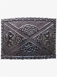 Celtic Lion Rampant Saltire Kilt Belt Buckle