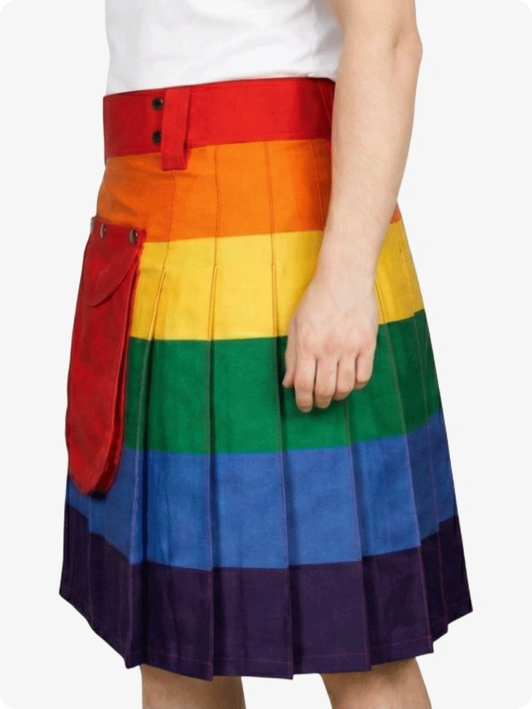 Rainbow Fashion Utility Kilt