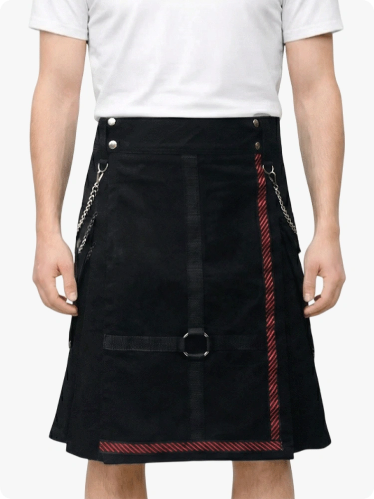 Black Utility Kilt