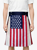 Unisex US Flag Utility Kilt