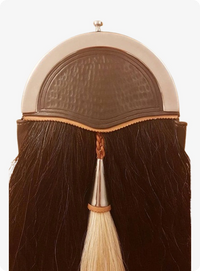 Hand Stitched Brown Horse Hair Sporran Front