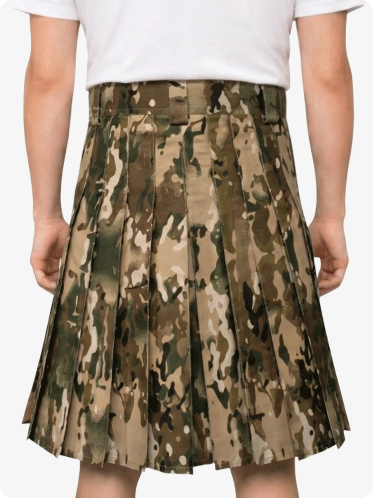 Handmade Camo Tactical Duty Multicam Army use Utility Kilt