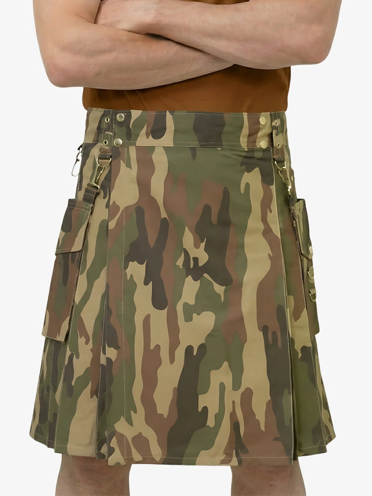 Handmade Military Camo Tactical Kilt