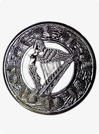 Harp Kilt Fly Plaid Brooch