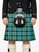 Highland Dragon Tartan Kilt Model Front
