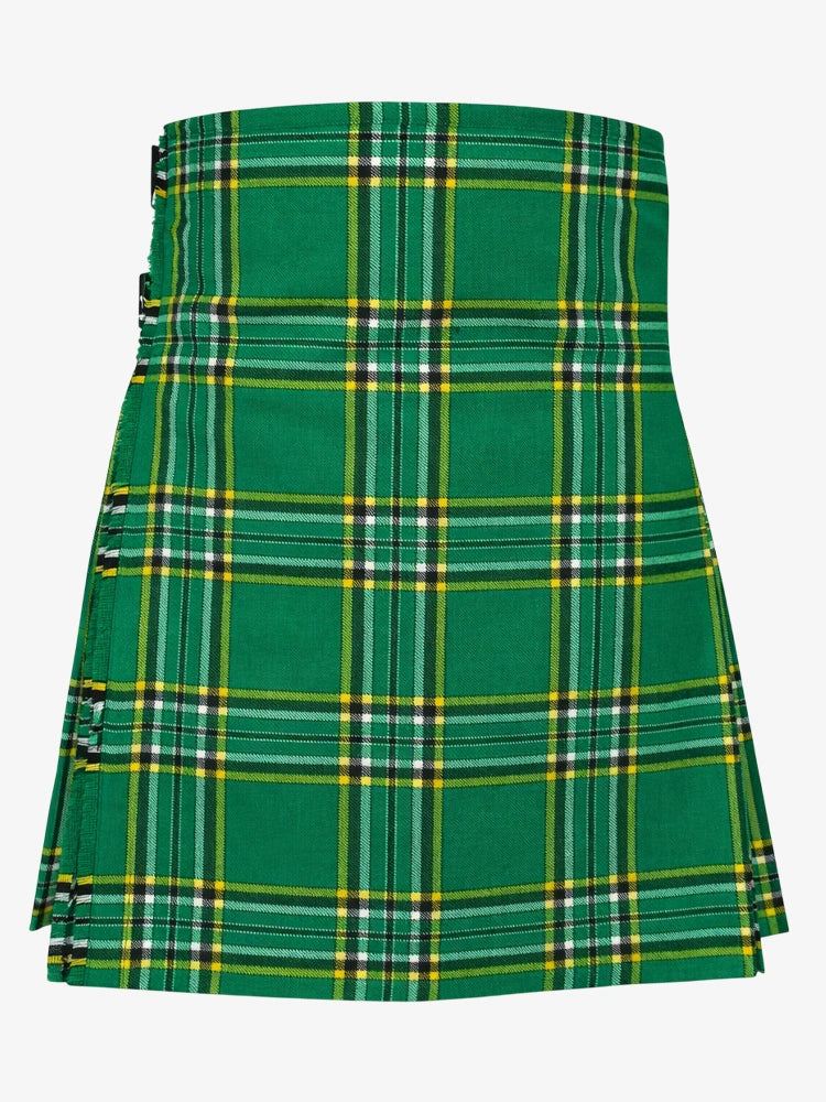 Irish Green Tartan Kilt Front