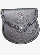 Lion Rampant Leather Sporran