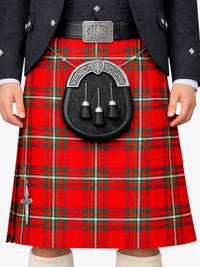 MacGregor Tartan Kilt Model Front