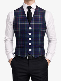 Mackenzie Tartan Waistcoat Front
