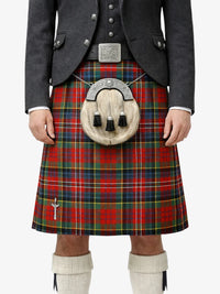 Macpherson Ancient Tartan Kilt Model Front