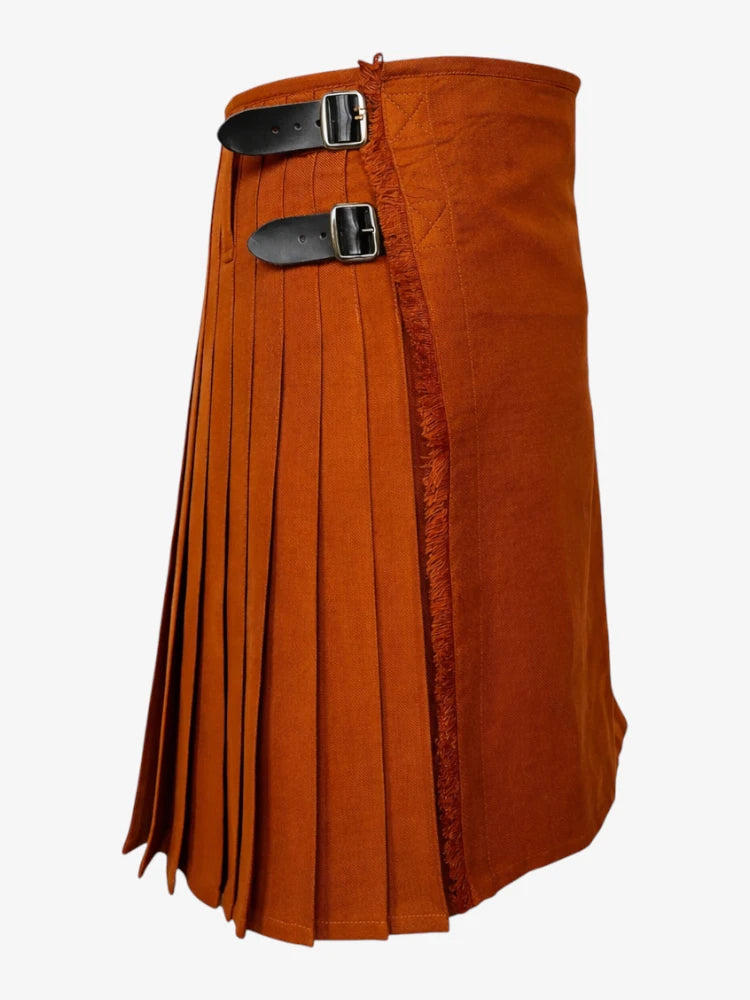 Saffron Tartan Kilt Right Side
