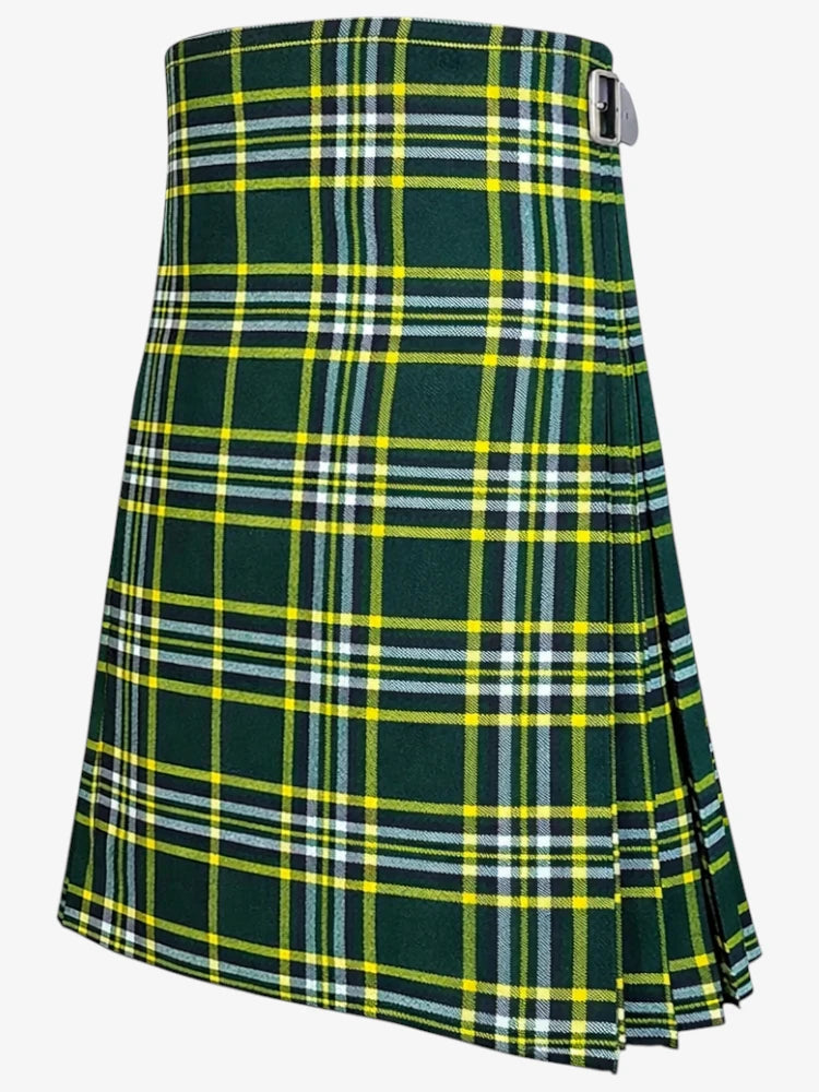 St Patrick Tartan Kilt Left Side