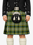 St Patrick Tartan Kilt Model Front